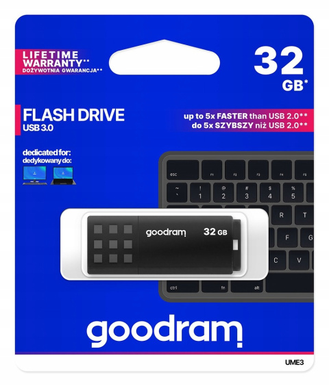 PENDRIVE GOODRAM UME3 32GB USB 3.0 CZARNY PENDRIVE GOODRAM UME3 32GB USB 3.0 CZARNY