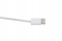 Kabel do ładowania smartfona USB-C USB-C 1m biały wytrzymały z oplotem