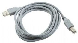 Kabel USB 2.0 AB AM-BM 1.8m szary komputerowy jakościowy