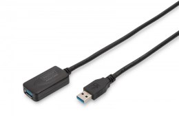 Kabel przedłużający USB 3.0 5m SuperSpeed czarny aktywny