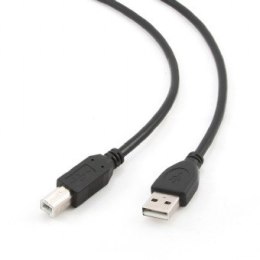 Kabel USB 2.0 AM-BM 1m czarny komputerowy przewód