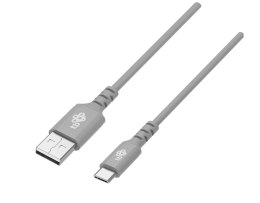 Kabel TB USB USB C 1m silikonowy szary Quick Charge