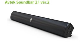 Soundbar Avtek 2.1 v2 z Bluetooth i bass-reflex 60W do gier