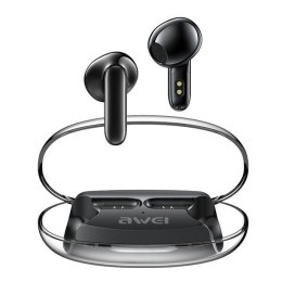 Słuchawki AWEI T85 Bluetooth 5.3 ENC TWS czarne douszne z etui