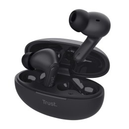 Słuchawki Trust Yavi Bluetooth ENC czarne douszne z mikrofonem