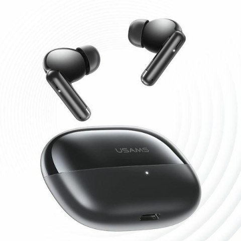 Słuchawki bluetooth 5.3 USAMS IF27 TWS czarne dynamiczny dźwięk 20h