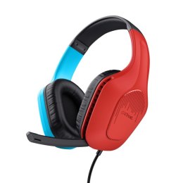 Słuchawki Trust GXT416S Zirox Switch gamingowe niebiesko-czerwone
