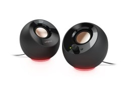 Głośniki Creative Pebble SE Czarny 2.0 z dynamicznym podświetleniem