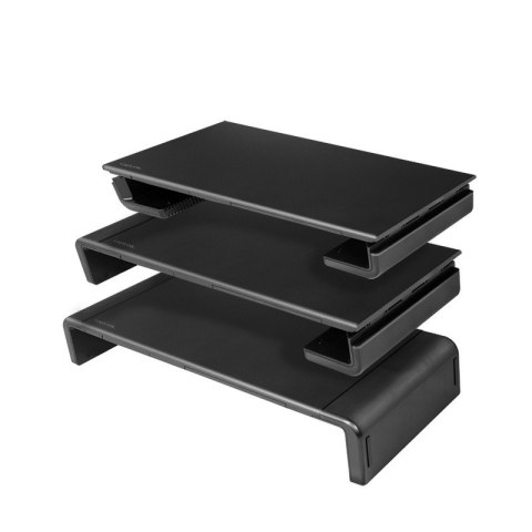 Ergonomiczna Podstawa Pod Monitor składana czarna z szufladą Ergonomiczna Podstawa Pod Monitor składana czarna z szufladą