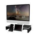 Ergonomiczna Podstawa Pod Monitor składana czarna z szufladą Ergonomiczna Podstawa Pod Monitor składana czarna z szufladą