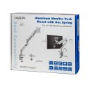 LogiLink Uchwyt na monitor 17-27 cali aluminium maks 9kg biurkowy srebrny LogiLink Uchwyt na monitor 17-27 cali aluminium maks 9kg biurkowy srebrny